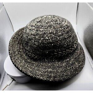 Vintage The Bay Made in Italy Cloche Wool Blend Grey Mix Hat